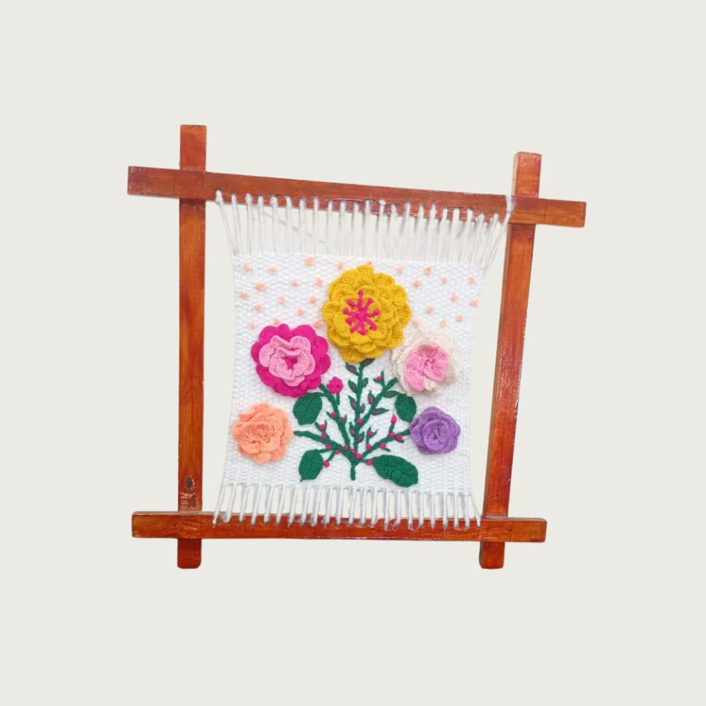 Art mural tissé « Festival de couleurs »