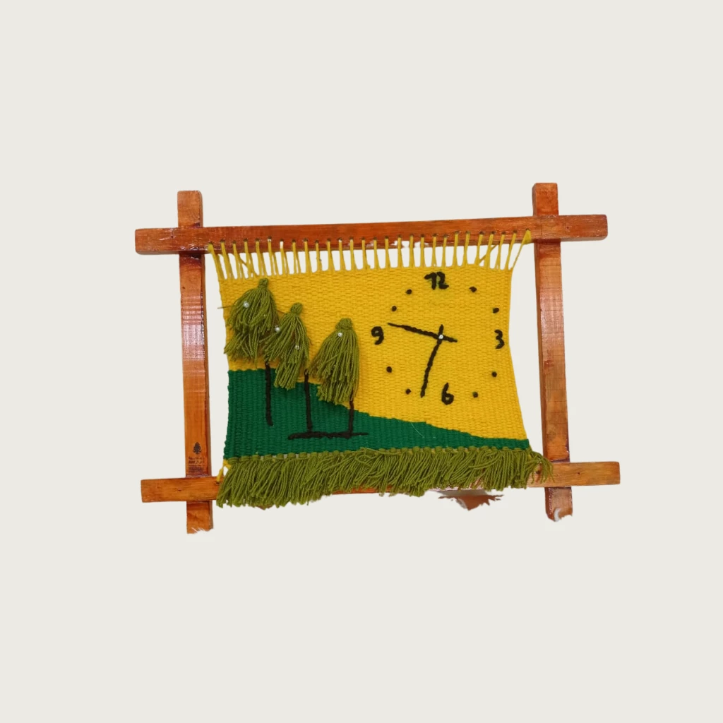 Tissage mural « Prairie dorée »